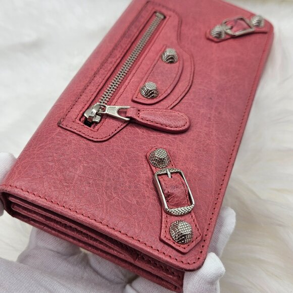 Balenciaga Light Pink Leather wallet - Picture 12 of 17